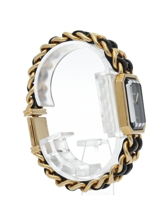Chanel Premiere L Watch Leather Black